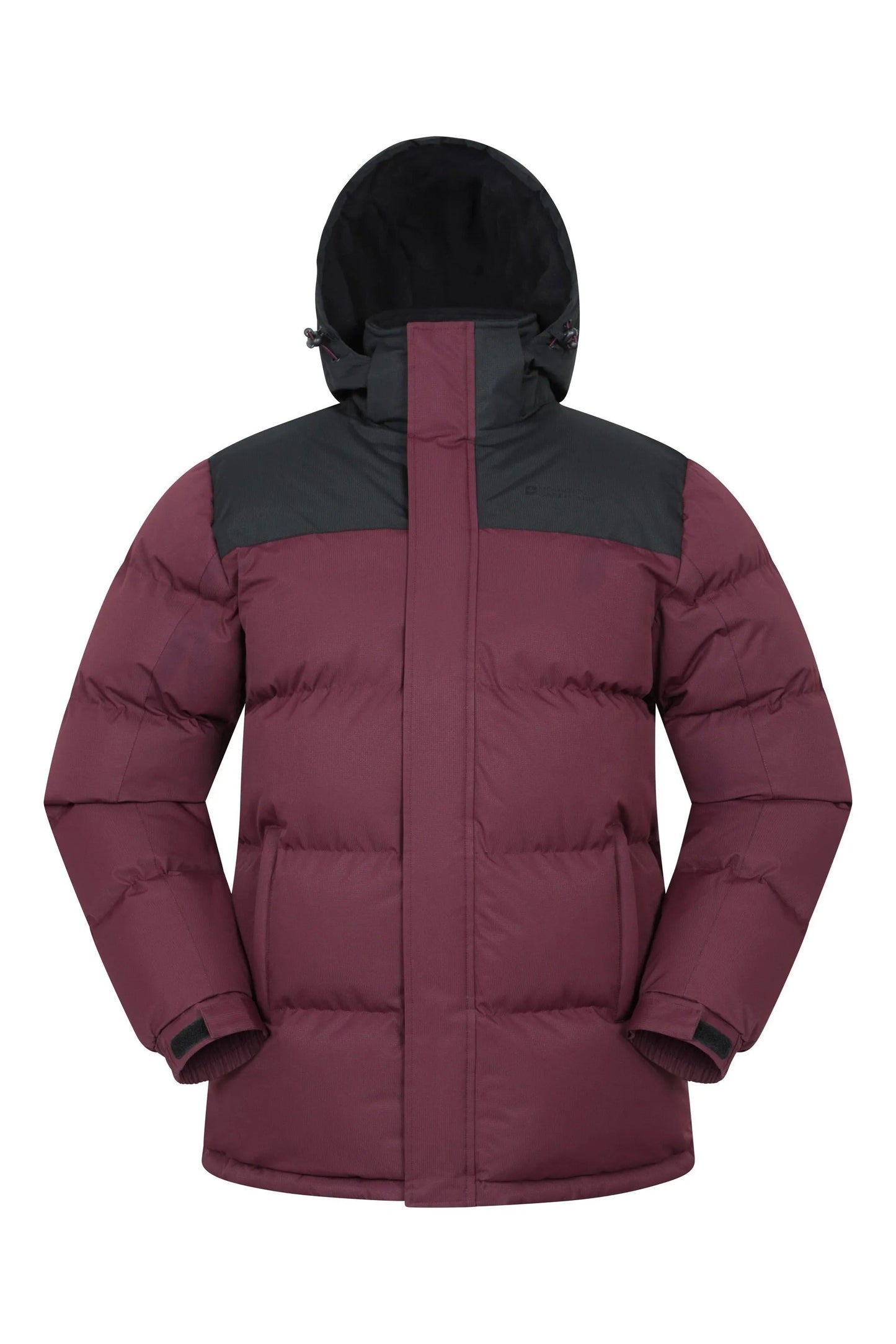 Veste D'hiver Homme avec Capuche et Poches Zippées Imperméable