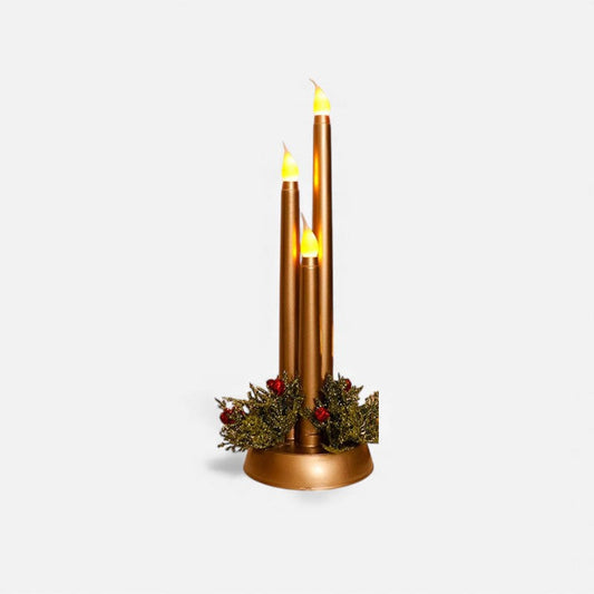 Bougies LED Decoratives avec Effet Flamme pour Noël - PanierRoyale