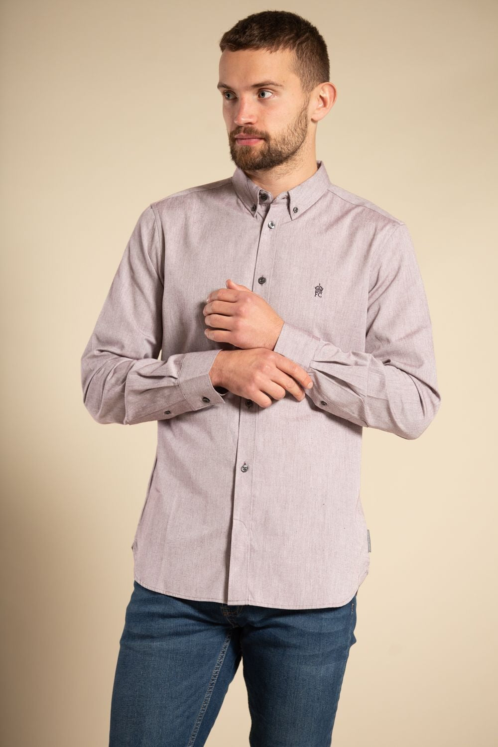 Chemise Homme Manches Longues Élégante pour Bureau et Vie Quotidienne - PanierRoyale
