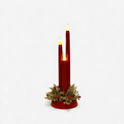 Bougies LED Decoratives avec Effet Flamme pour Noël