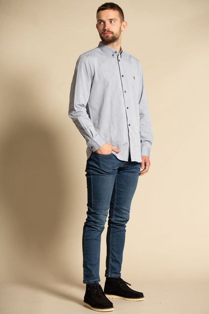 Chemise Homme Manches Longues Élégante pour Bureau et Vie Quotidienne