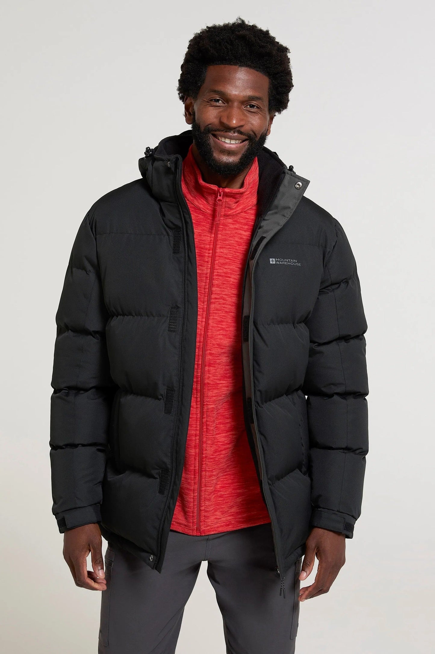 Veste D'hiver Homme avec Capuche et Poches Zippées Imperméable - PanierRoyale