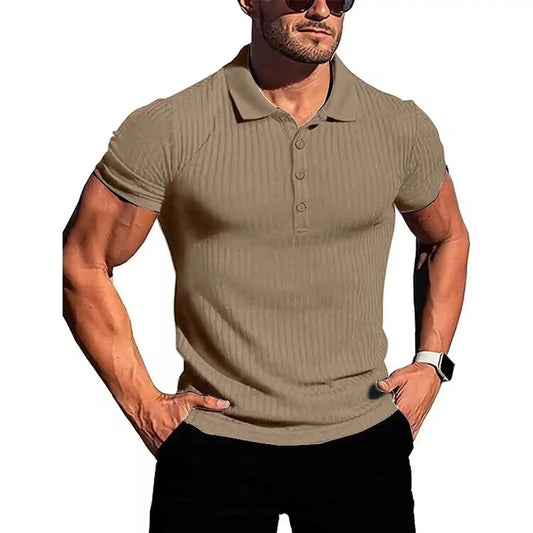 Polo Homme Rayé Classique pour Sport et Ville - PanierRoyale