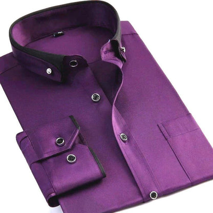 Chemise Homme Bureau Coton Classique Manches Longues