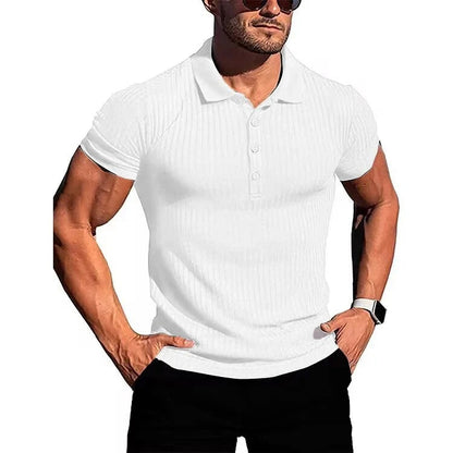Polo Homme Rayé Classique pour Sport et Ville