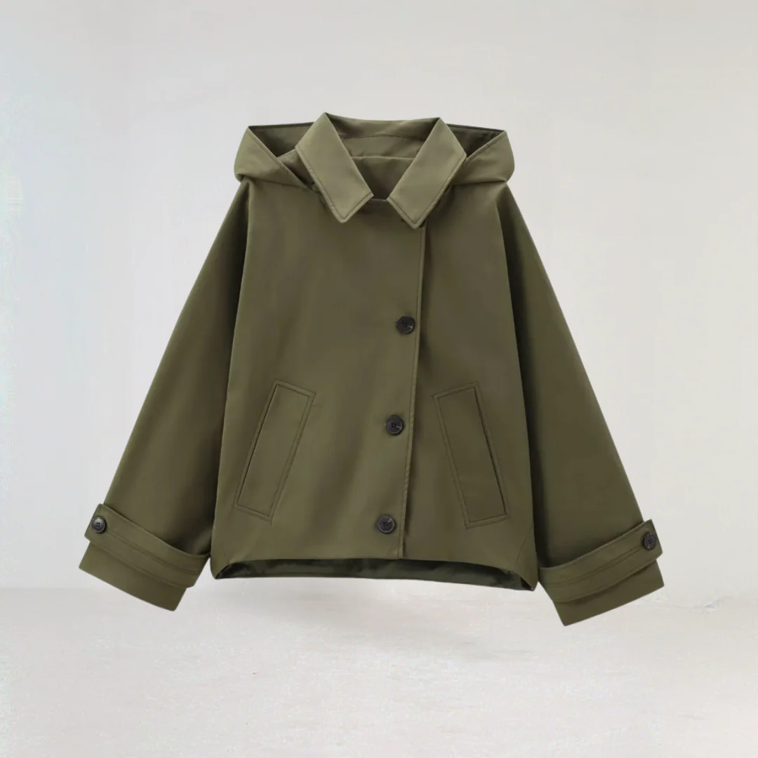 Veste Imperméable Femme Légère avec Fermeture Éclair