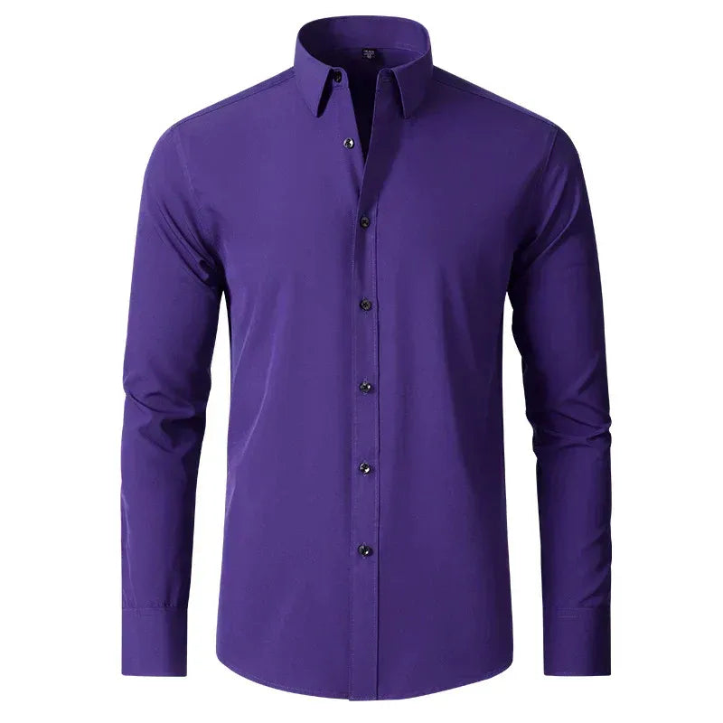 Chemise Homme Manches Longues pour Travail et Loisirs
