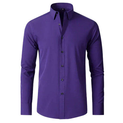 Chemise Homme Manches Longues pour Travail et Loisirs