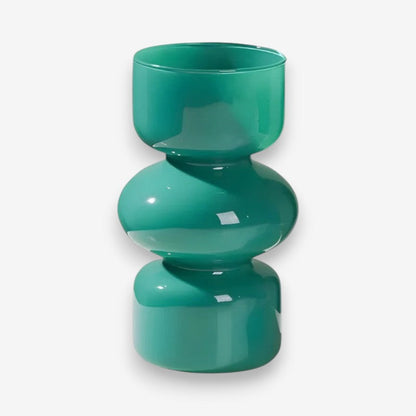 Vase Déco en Verre Transparent Élégant pour Intérieur