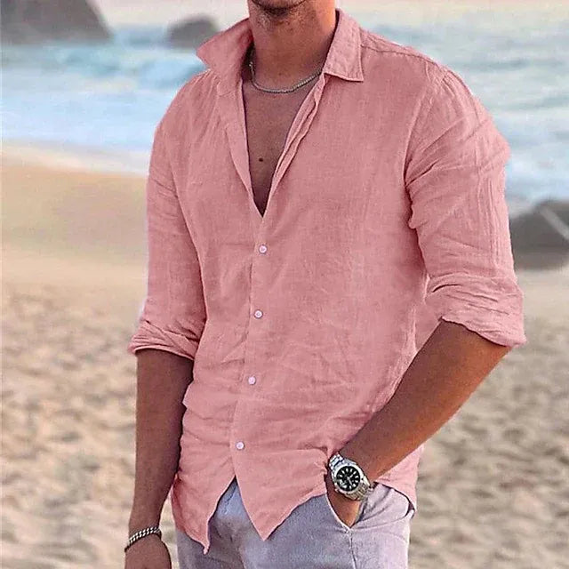 Chemise Homme Manches Longues Légère et Respirante pour Été - PanierRoyale