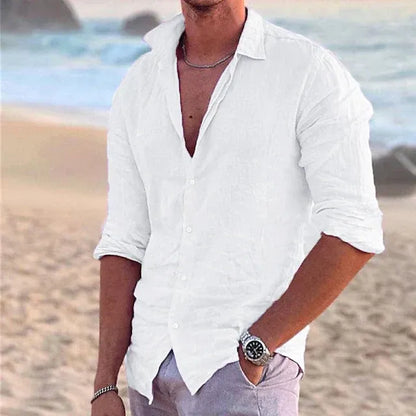 Chemise Homme Manches Longues Légère et Respirante pour Été