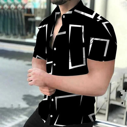 Chemise Homme Coton Grand Taille Imprimé Fleuri - PanierRoyale