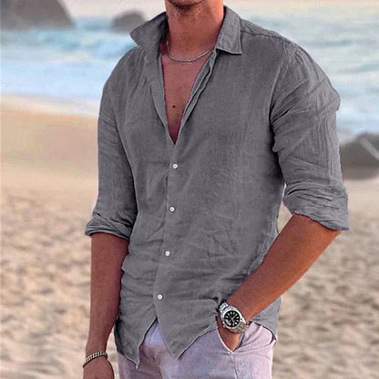 Chemise Homme Manches Longues Légère et Respirante pour Été