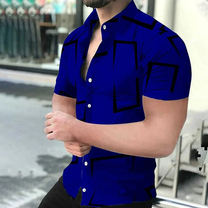 Chemise Homme Coton Grand Taille Imprimé Fleuri