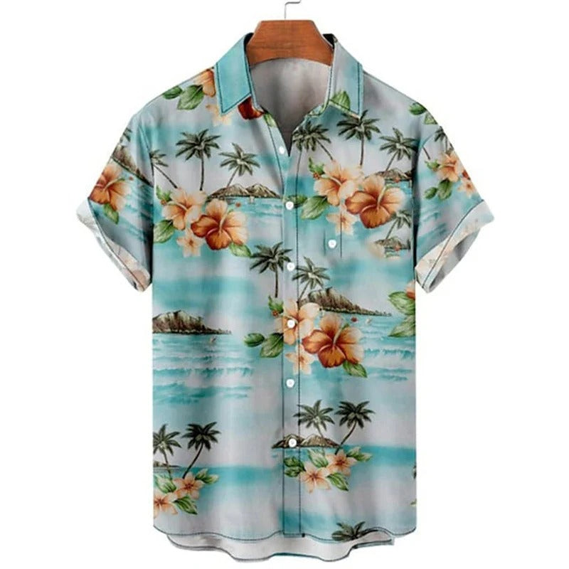 Chemise Homme Décontractée Large pour Été