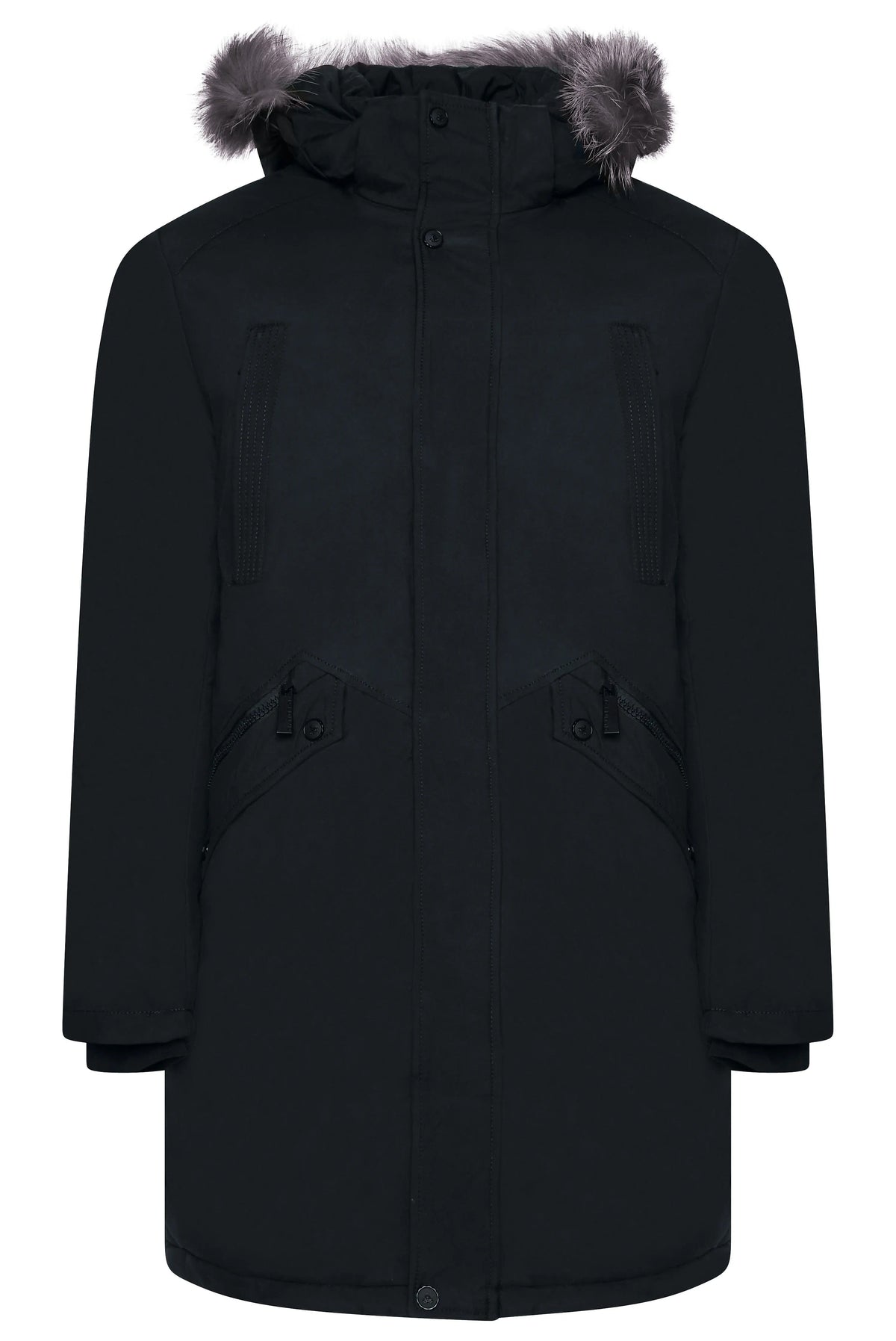 Doudoune Hiver avec Capuche et Poches Zippées Imperméable
