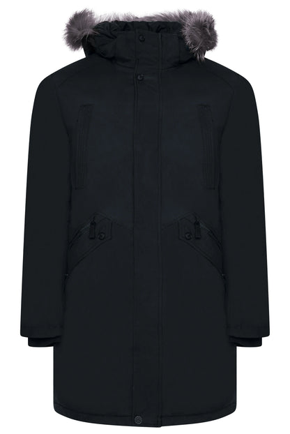 Doudoune Hiver avec Capuche et Poches Zippées Imperméable