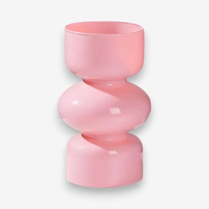 Vase Déco en Verre Transparent Élégant pour Intérieur