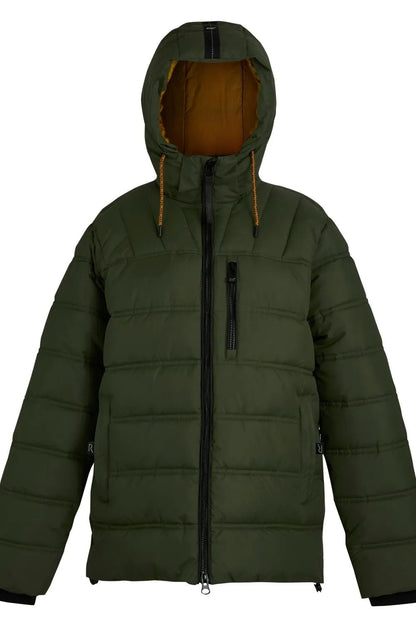Veste Parka Hiver Homme avec Capuche et Poches Zippées