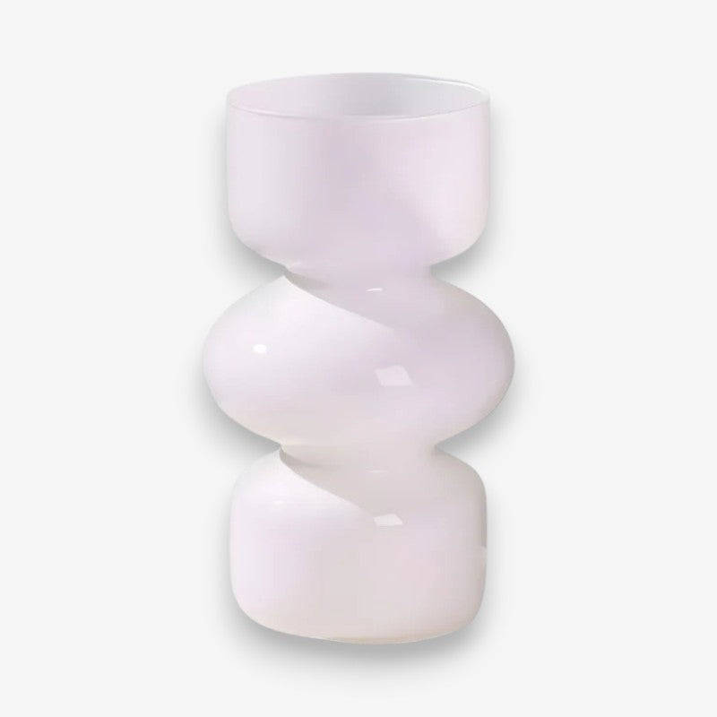 Vase Déco en Verre Transparent Élégant pour Intérieur