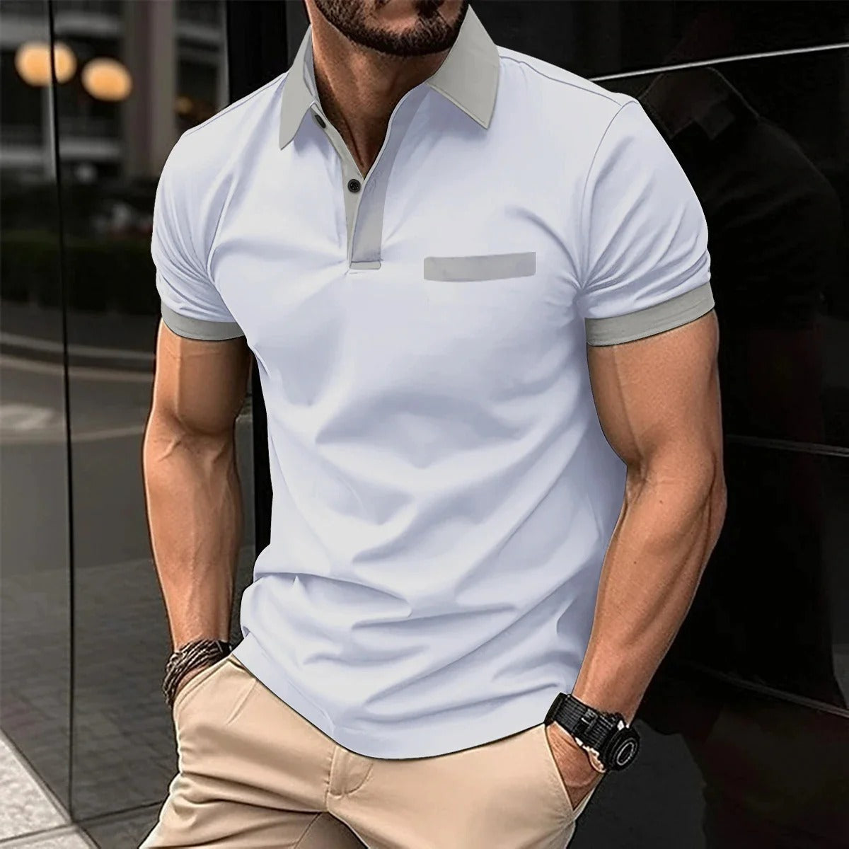 Polo Homme Rayé Grand Taille Été Chic