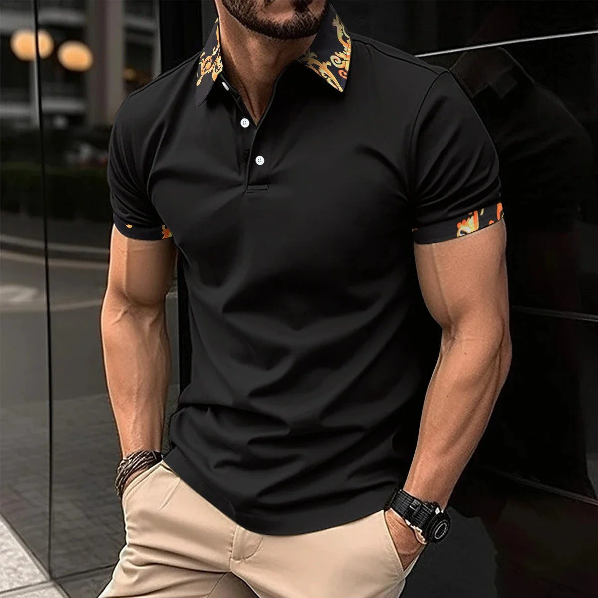 Polo Homme Rayé Grand Taille Été Chic
