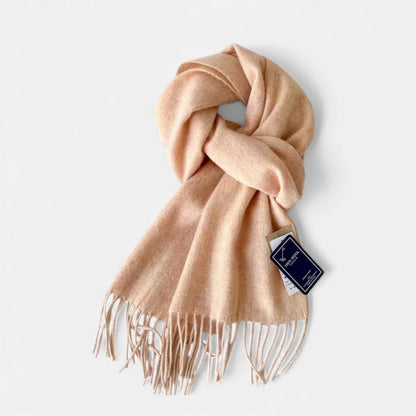 Écharpe Laine Douce aux Pompons Colorés