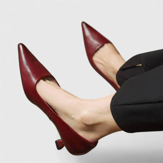 Escarpins Femme Classiques à Pointe Fine et Talon Bas - BerlinGlamour