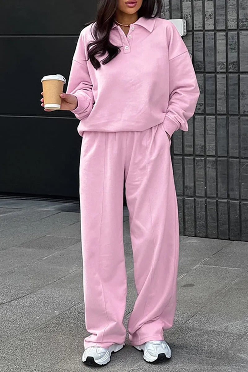 Costume Femme Décontracté Pantalon Élégant Taille Relâchée