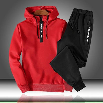 Combinaison Sport Homme Zipée et Pantalon ChinoSlim pour Demi-Saison
