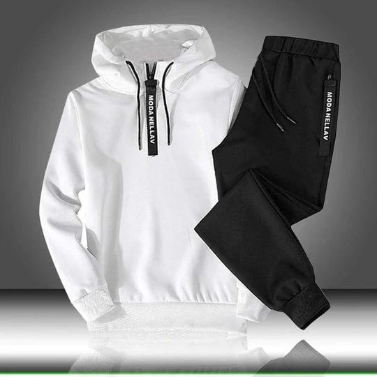 Combinaison Sport Homme Zipée et Pantalon ChinoSlim pour Demi-Saison - PanierRoyale