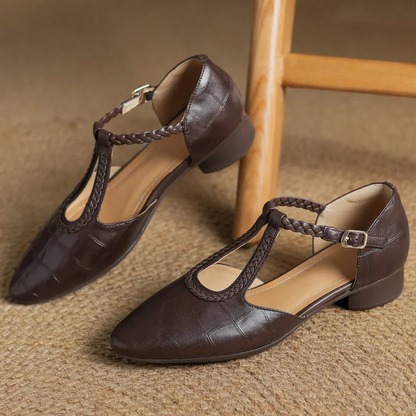 Chaussures Mary Jane Femme Bride Tressée Style Classique
