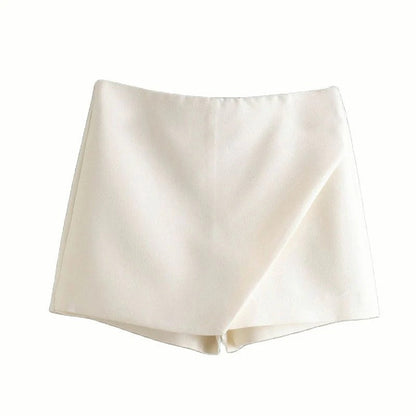 Jupe Femme Courte Élastique avec Fermeture Latérale