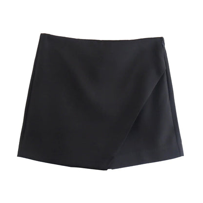 Jupe Femme Courte Élastique avec Fermeture Latérale