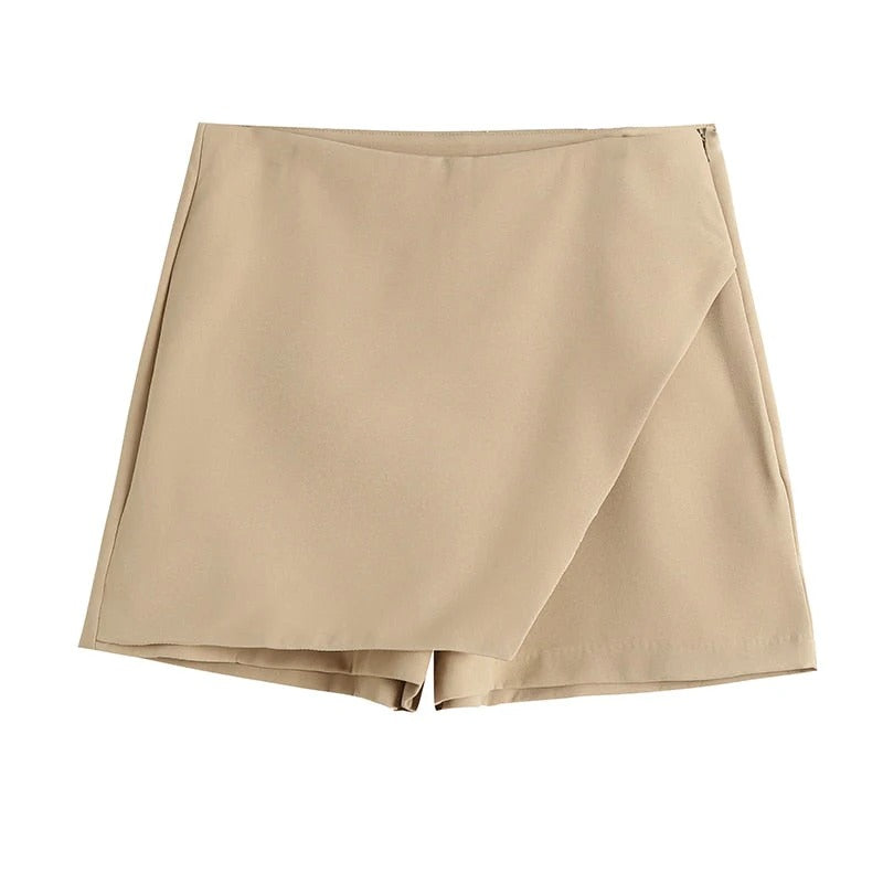 Jupe Femme Courte Élastique avec Fermeture Latérale