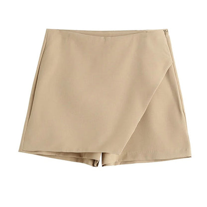 Jupe Femme Courte Élastique avec Fermeture Latérale