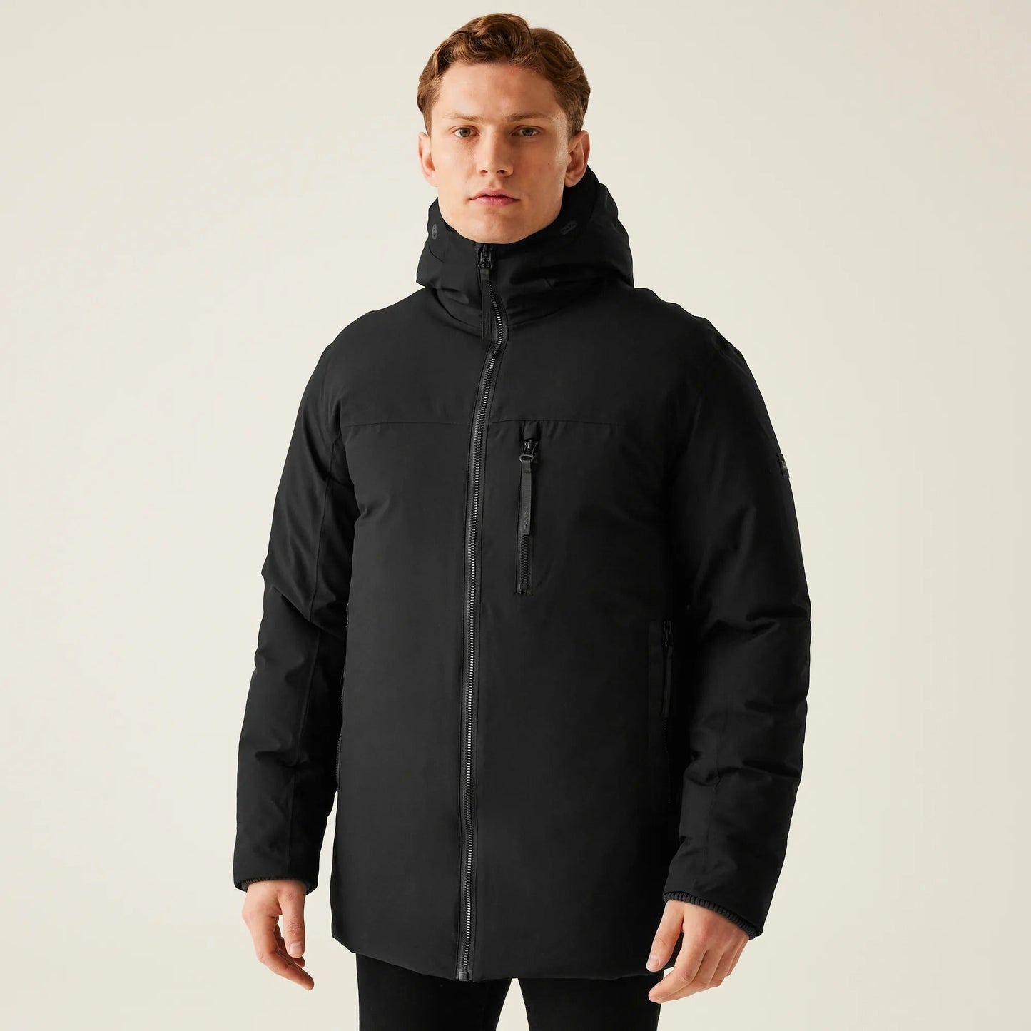 Veste Hiver Homme Élégante avec Capuche et Poches Zippées - PanierRoyale