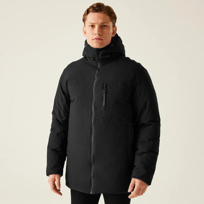Veste Hiver Homme Élégante avec Capuche et Poches Zippées - PanierRoyale