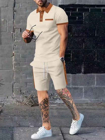 Costume Décontracté Été 2 Pièces Homme