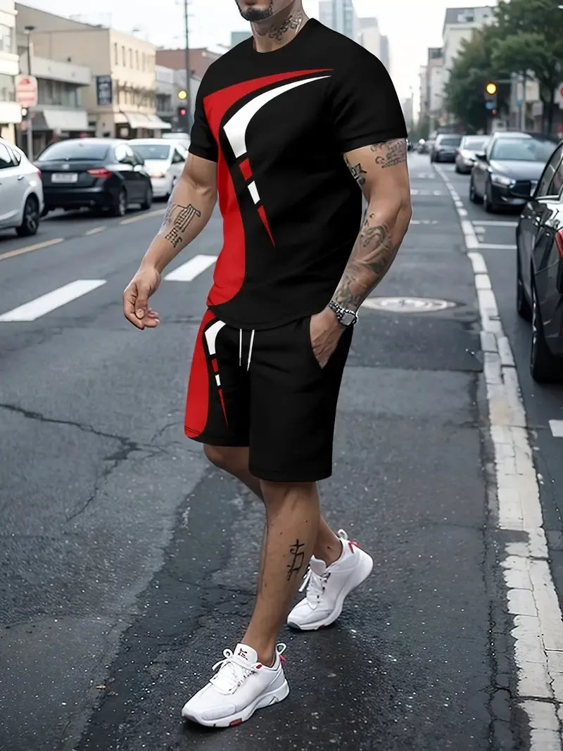 Tenue Décontractée Homme Été Short et Tee-Shirt