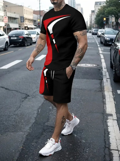 Tenue Décontractée Homme Été Short et Tee-Shirt