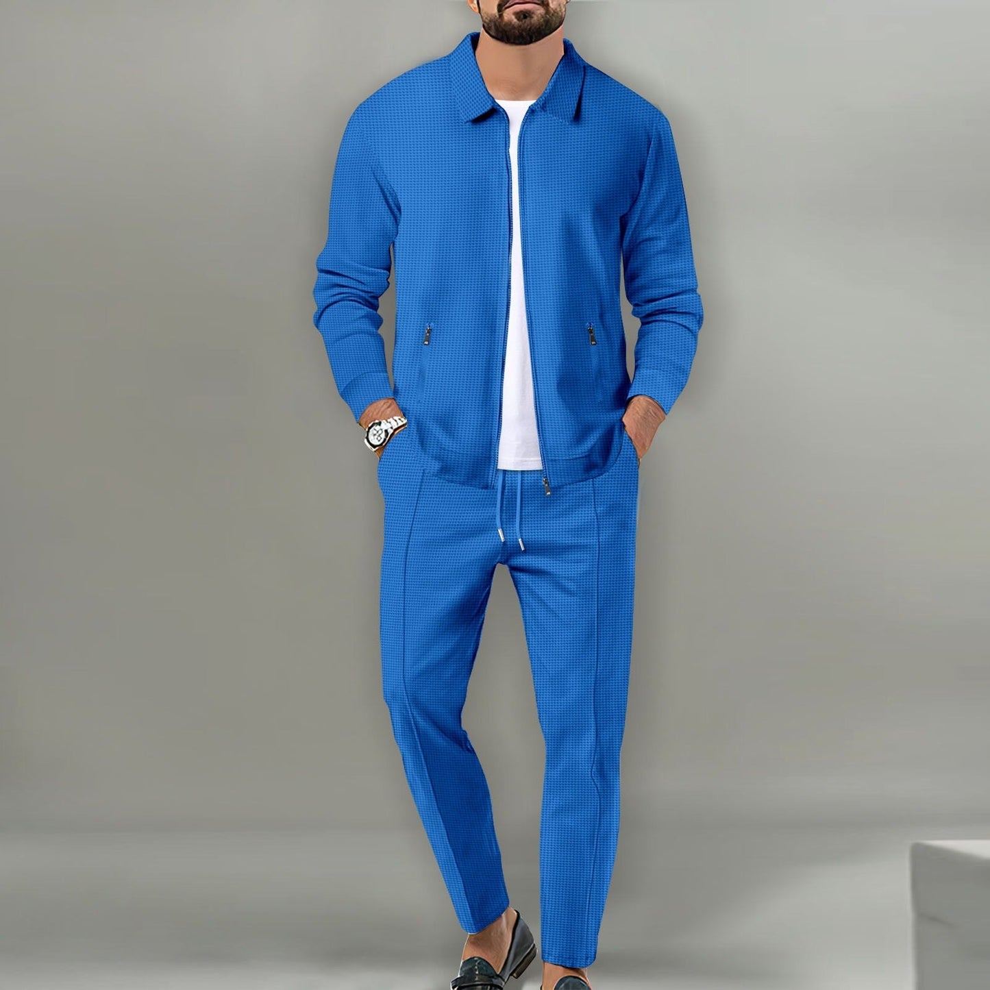 Survêtement Homme Polyester Coupe Ajustée Sport