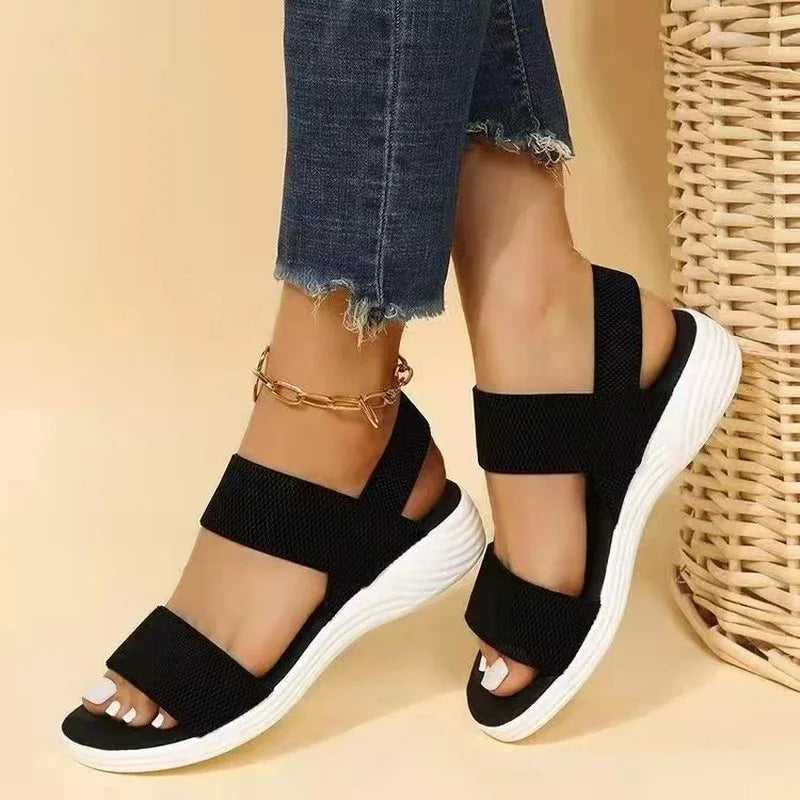 Sandales Femmes Été Confort avec Sangles Réglables