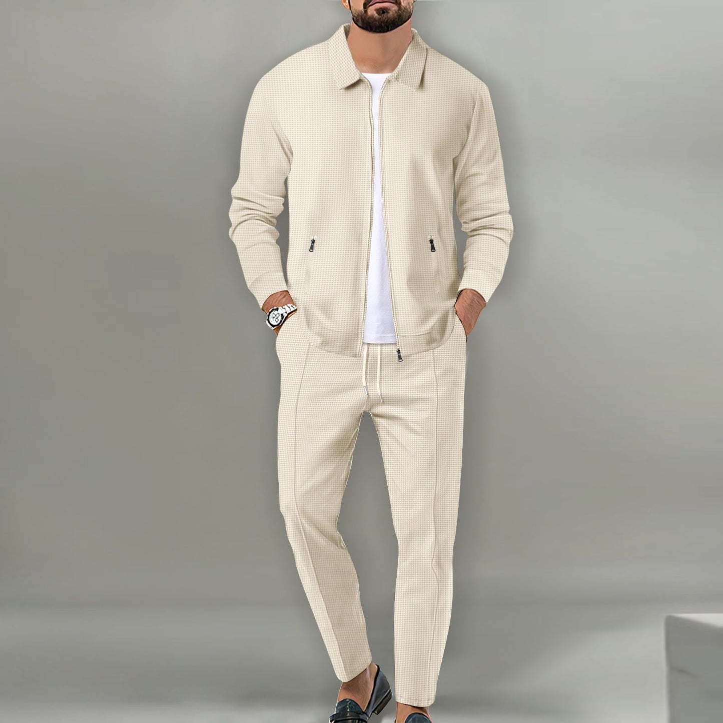 Survêtement Homme Polyester Coupe Ajustée Sport