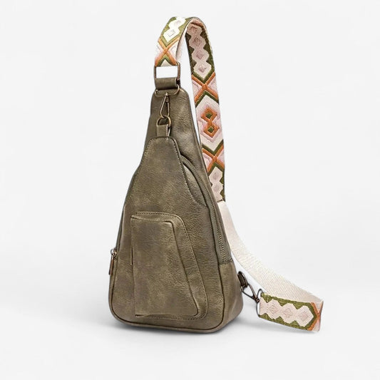 Sac à bandoulière grand volume avec fermeture éclair sécurisée - PanierRoyale