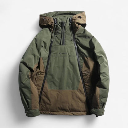 Blouson Streetwear Zippé avec Capuche et Poches