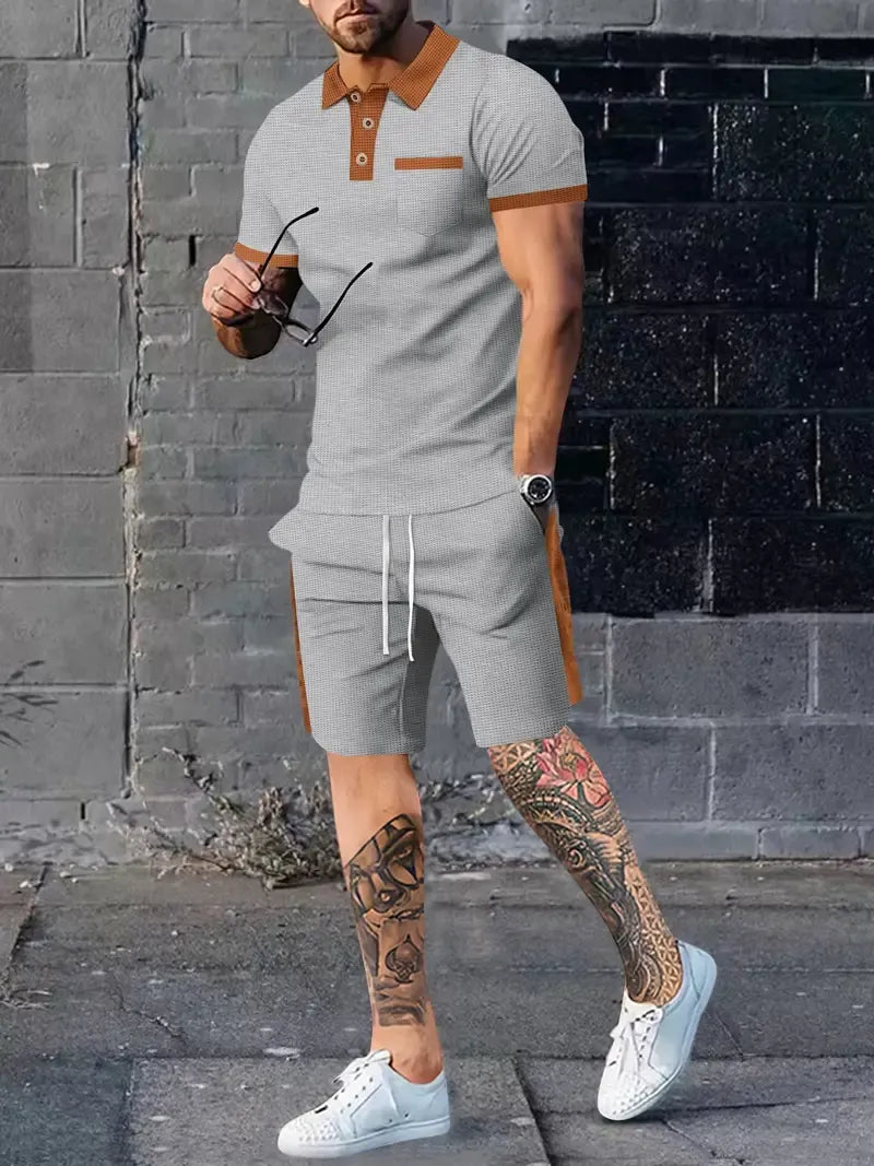 Costume Décontracté Été 2 Pièces Homme