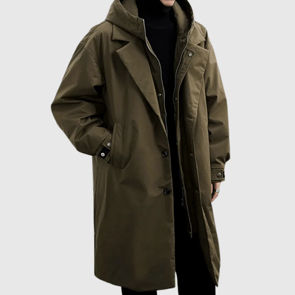 Parka Homme Imperméable avec Capuche pour Pluie