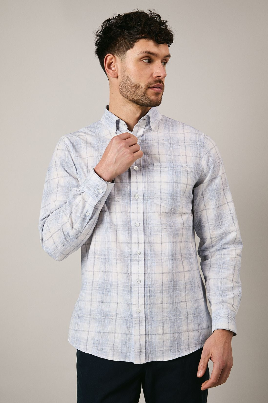 Chemise Homme à Carreaux Décontractée pour quotidien - PanierRoyale