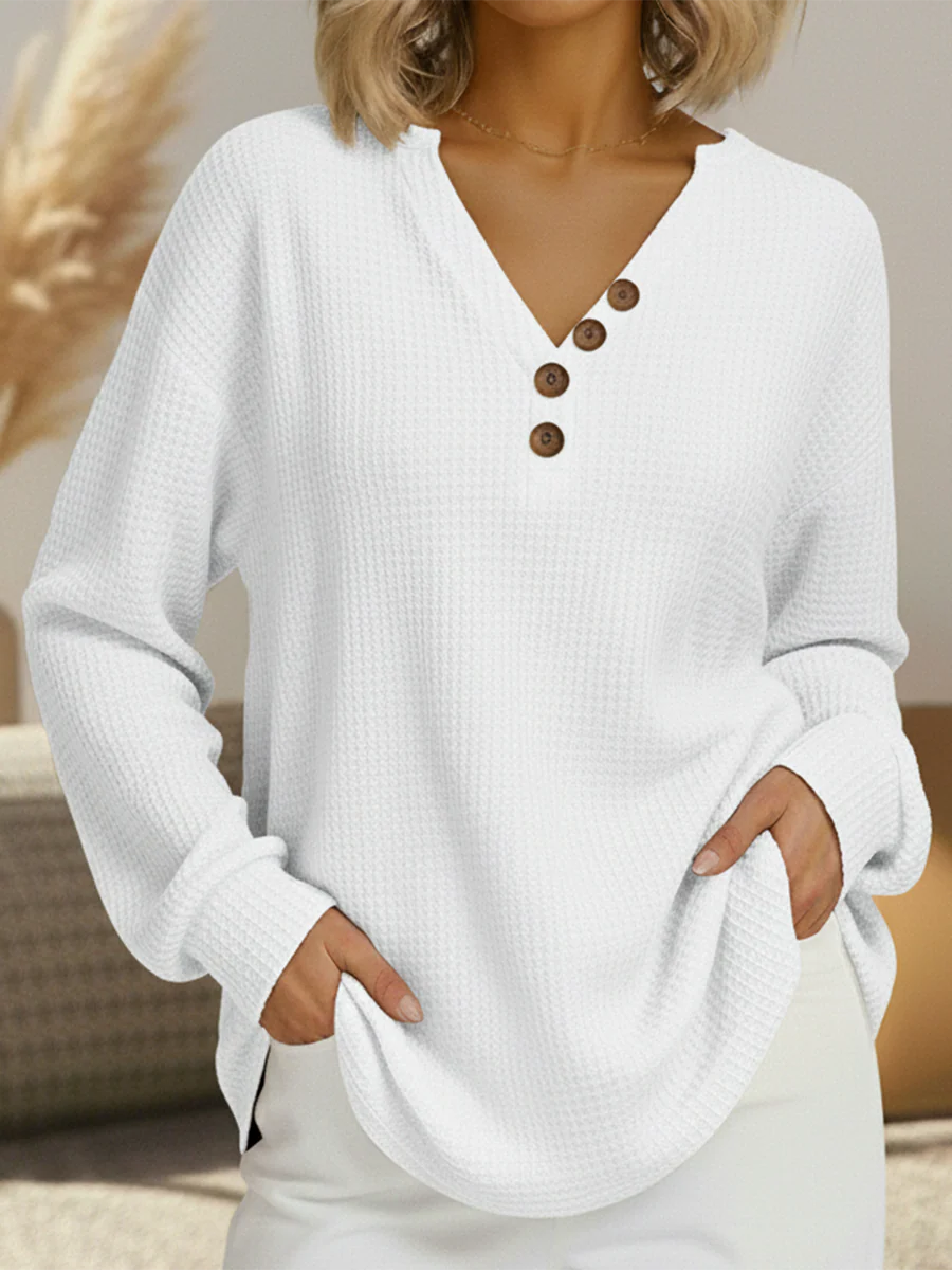 Pull Tricot Waffle Confort Coupe Ajustée